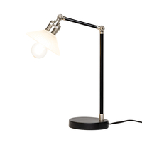 Aya 1 Light Industrial Table Lamp - Satin Nickel