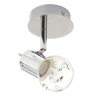 Ayston Integrated LED Single Bathroom Ceiling Spotlight - Chrome