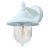 Bacup Outdoor 1 Light Industrial Fisherman Style Lantern Wall Light - Pale Blue