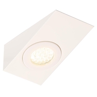 Bala Kitchen 1.5 Watt LED Wedge Shaped Downlighter with Frosted Shade - White