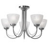 Barcelona 5 Arm Ceiling Light - Satin Chrome