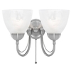 Barcelona Wall Light - 2 Light - Satin Chrome