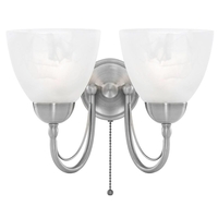 Barcelona Wall Light - 2 Light - Satin Chrome