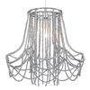 Beaded Wire Frame Easy to Fit Shade - Smoke