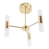 Bernie 6 Light LED Tube Flush Ceiling Light - Brass