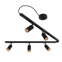 Bexley 1.8m Flexible Track Kit with 5 Heads - Black