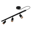 Bexley 1m Track Kit with 3 Heads - Black