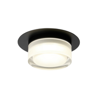 Bolton 1 Light Bathroom LED Dual Mount Ceiling Light - Matte Black