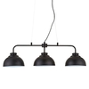 Brooklyn 3 Light Industrial Ceiling Pendant Bar - Matte Black