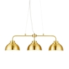 Brooklyn 3 Light Industrial Ceiling Pendant Bar - Satin Brass