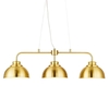 Brooklyn 3 Light Industrial Ceiling Pendant Bar - Satin Brass