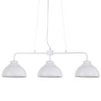 Brooklyn 3 Light Industrial Ceiling Pendant Bar - White