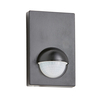 Brushed Effect Adjustable Outdoor PIR Motion Sensor - Black