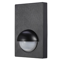 Brushed Effect Wall Panel PIR Sensor - Black