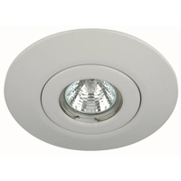 Brushed White Recessed Downlight Conversion Kit