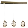 Bulla Pendant Ceiling 3 Light LED Bar Pendant - Gold