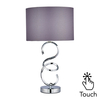 Cali Sculpted Base Touch Table Lamp - Chrome