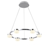 Calonne 6 Light Dimmable LED Circular Ceiling Pendant - Chrome