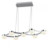 Calonne 7 Light Dimmable LED Ceiling Pendant - Chrome