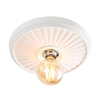 Carn Medium Plaster Ceiling Rose - White
