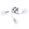Catri 3 Light Bathroom Flush Ceiling Light - Chrome