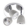 Ceiling Spotlight Plate Lorna 3 Light Chrome