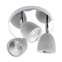 Ceiling Spotlight Plate Lorna 3 Light Chrome