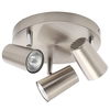 Chobham 3 Light Adjustable Ceiling Spotlight Plate - Satin Nickel