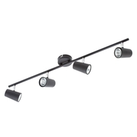 Chobham 4 Light Adjustable Ceiling Spotlight Bar - Black