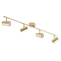 Chobham 4 Light Adjustable Ceiling Spotlight Bar - Satin Brass