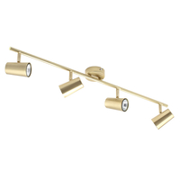 Chobham 4 Light Adjustable Ceiling Spotlight Bar - Satin Brass