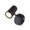 Chobham Industrial Style Single Adjustable Spotlight Wall Light - Black