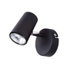 Chobham Industrial Style Single Adjustable Spotlight Wall Light - Black
