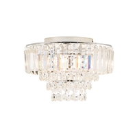 Chrissy Prism Bar Semi Flush Ceiling Light - Chrome
