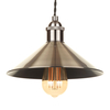Ciana Small Fishermans Style Diner Shade - Antique Brass