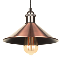 Ciana Small Fishermans Style Diner Shade - Antique Copper