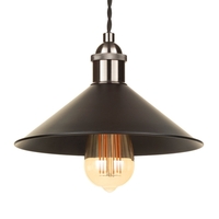 Ciana Small Fishermans Style Diner Shade - Matte Black