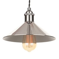 Ciana Small Fishermans Style Diner Shade - Polished Nickel