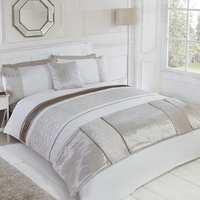 Circles King Size Bed Set - Natural