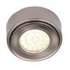 Circular LED Under Cabinet Light Warm White - Satin Nickel