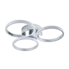 Cleo 3 Ring LED Bathroom Flush Ceiling Light - Chrome