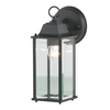 Colone Outdoor Lantern Bevelled Glass Wall Light Lantern - Black