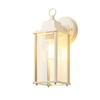 Colone Outdoor Lantern Bevelled Glass Wall Light Lantern - Pale Blue