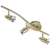 Comet Ceiling Spotlight Bar - 3 Light - Brass