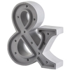 Concrete LED Ampersand Table Lamp - Grey