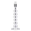 Coral 1 Light Cut Glass Effect Table Lamp Base - Chrome and Glass