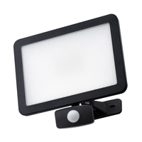 Corbett 50 Watt LED Outdoor Polycarbonate Floodlight with PIR - Black