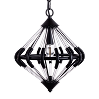 Corsica 1 Light Ceiling Pendant - Black