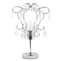 Crystal Effect Table Lamp – Chrome