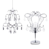 Crystal Effect Table Lamp and Easy to Fit Shade - Chrome